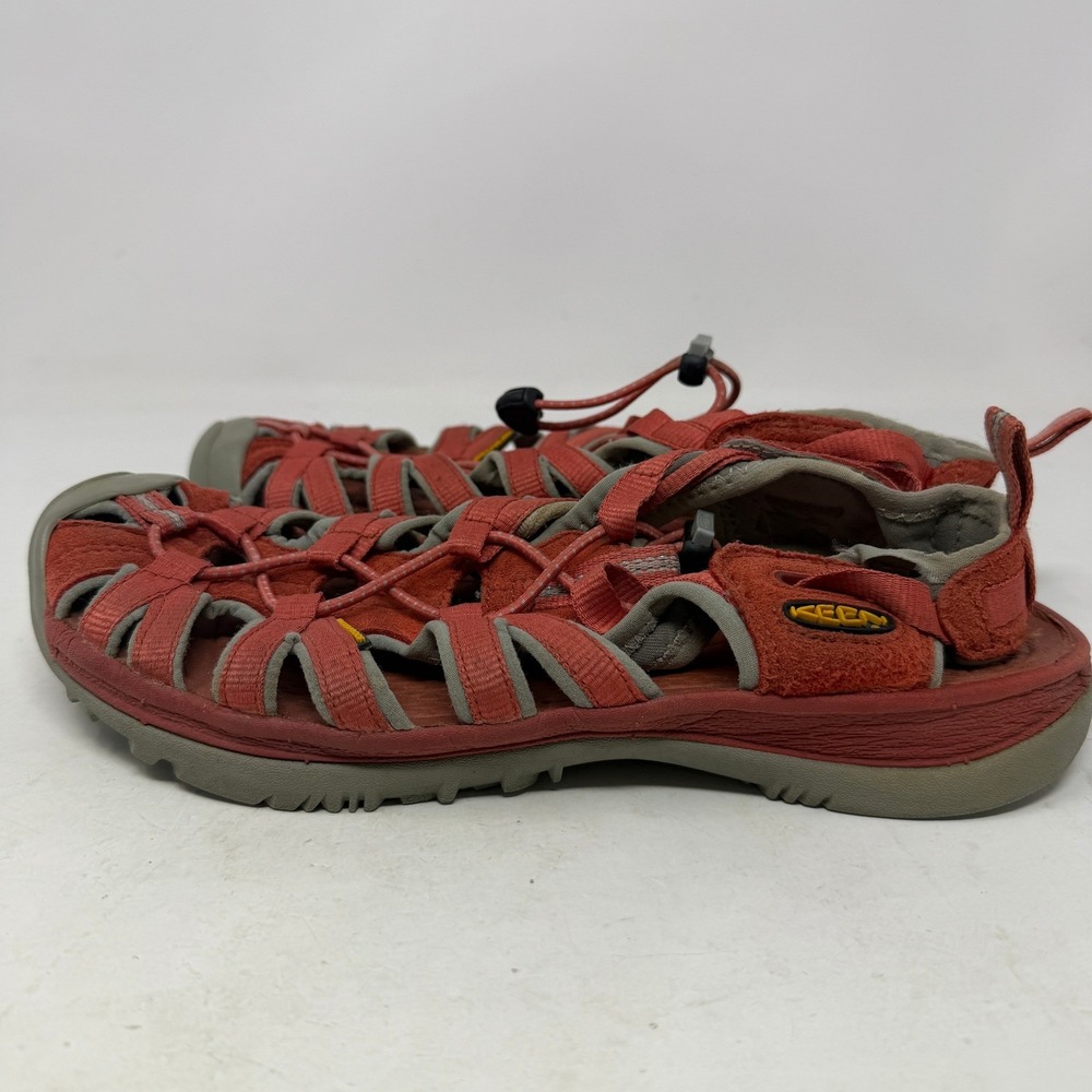 Keen Sandals Women 10 Whisper Red Waterproof Hiking Outdoor EUC